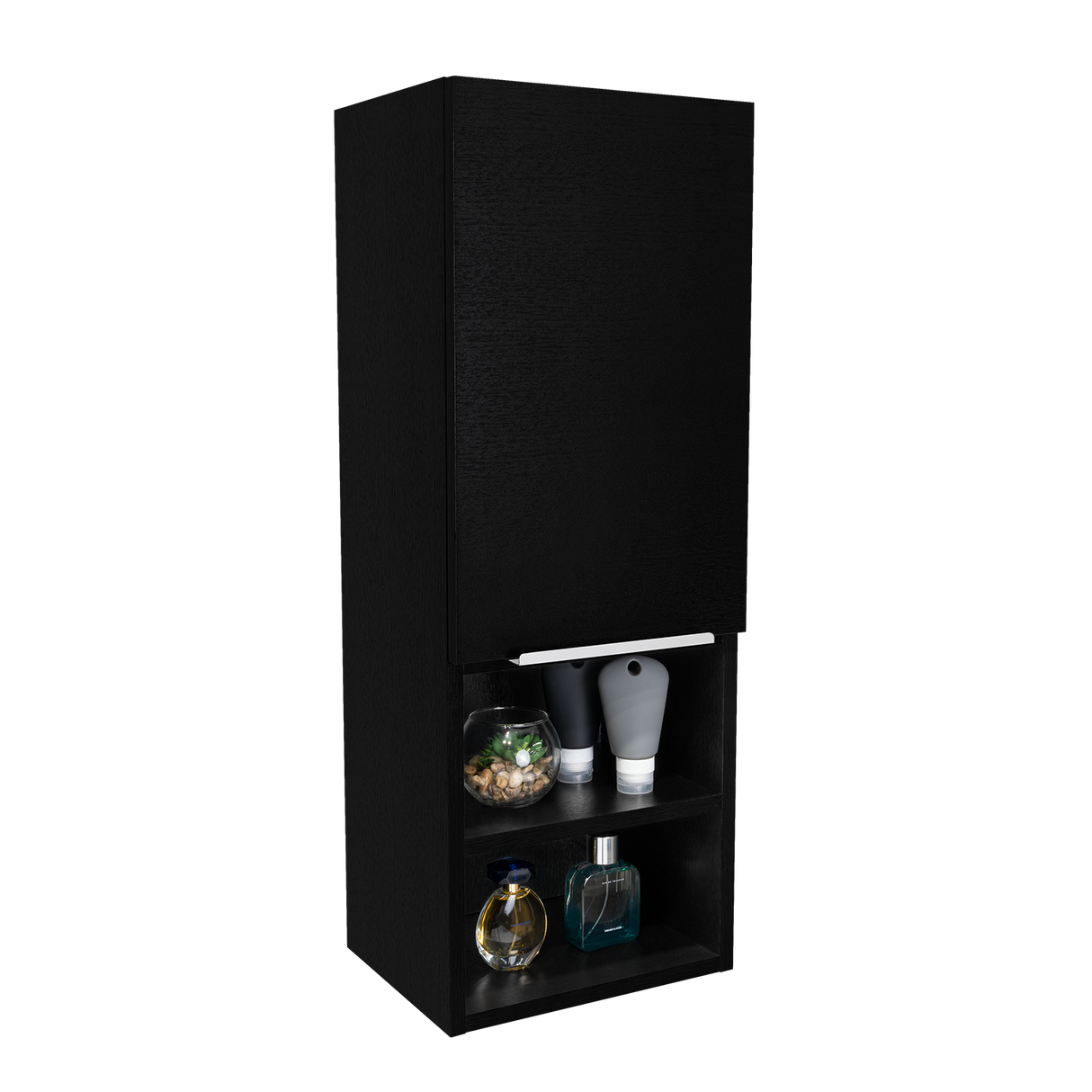 Gabinete de Baño Rectangular Mila Wengue 30x81.7cm Con Tres Entrepaños - GABINETES DE BANHO | Bylmo
