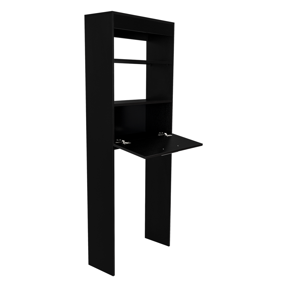Organizador de Baño Manchester Wengue 63.2x170.6cm Con Patas y Dos Entrepaños - OTROS MUEBLES PARA BANHO | Bylmo
