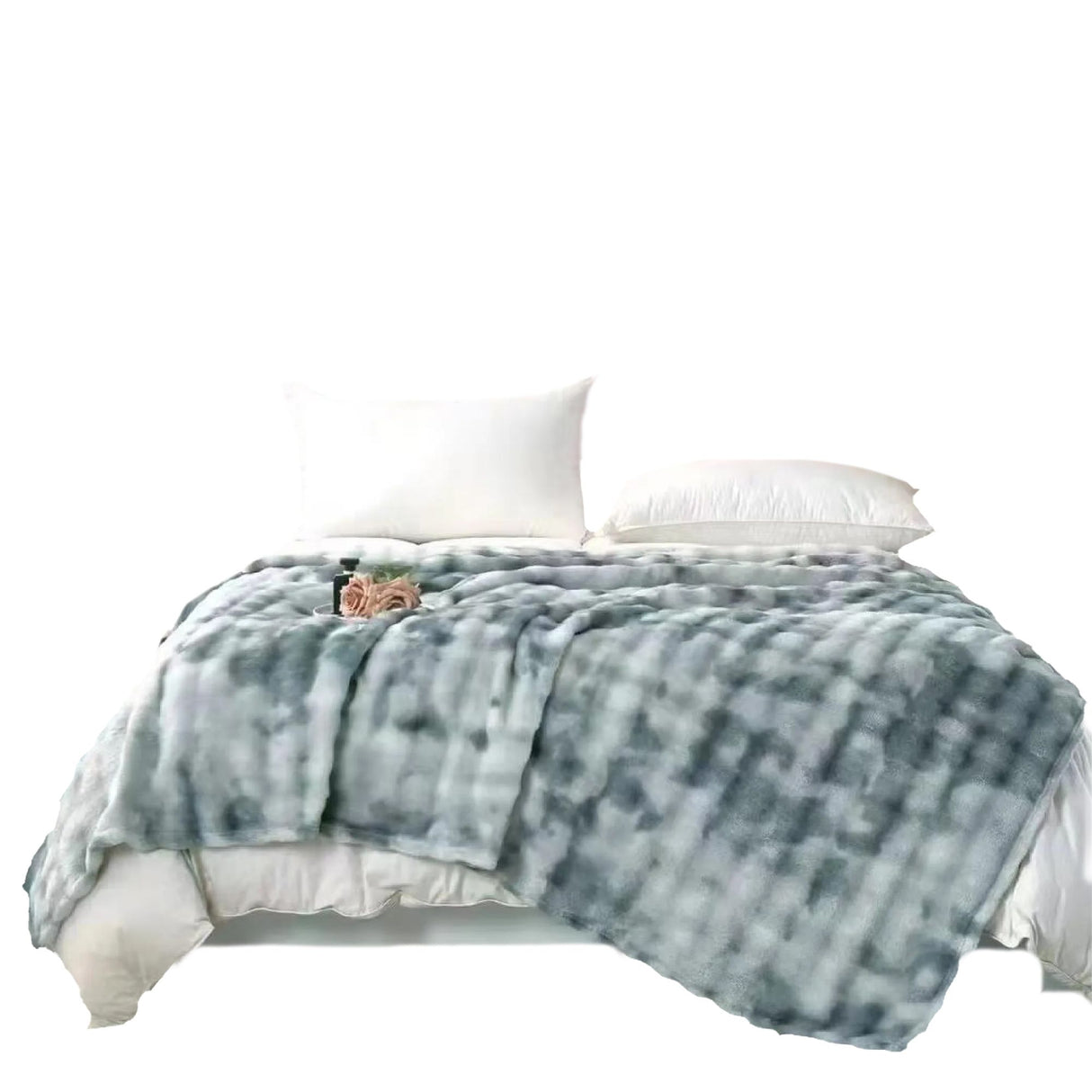 Cobija Alaska Fondo Entero Blanco Y Azul 200x230cm Muy Suave y Ligera - COBIJAS Y MANTAS | Bylmo