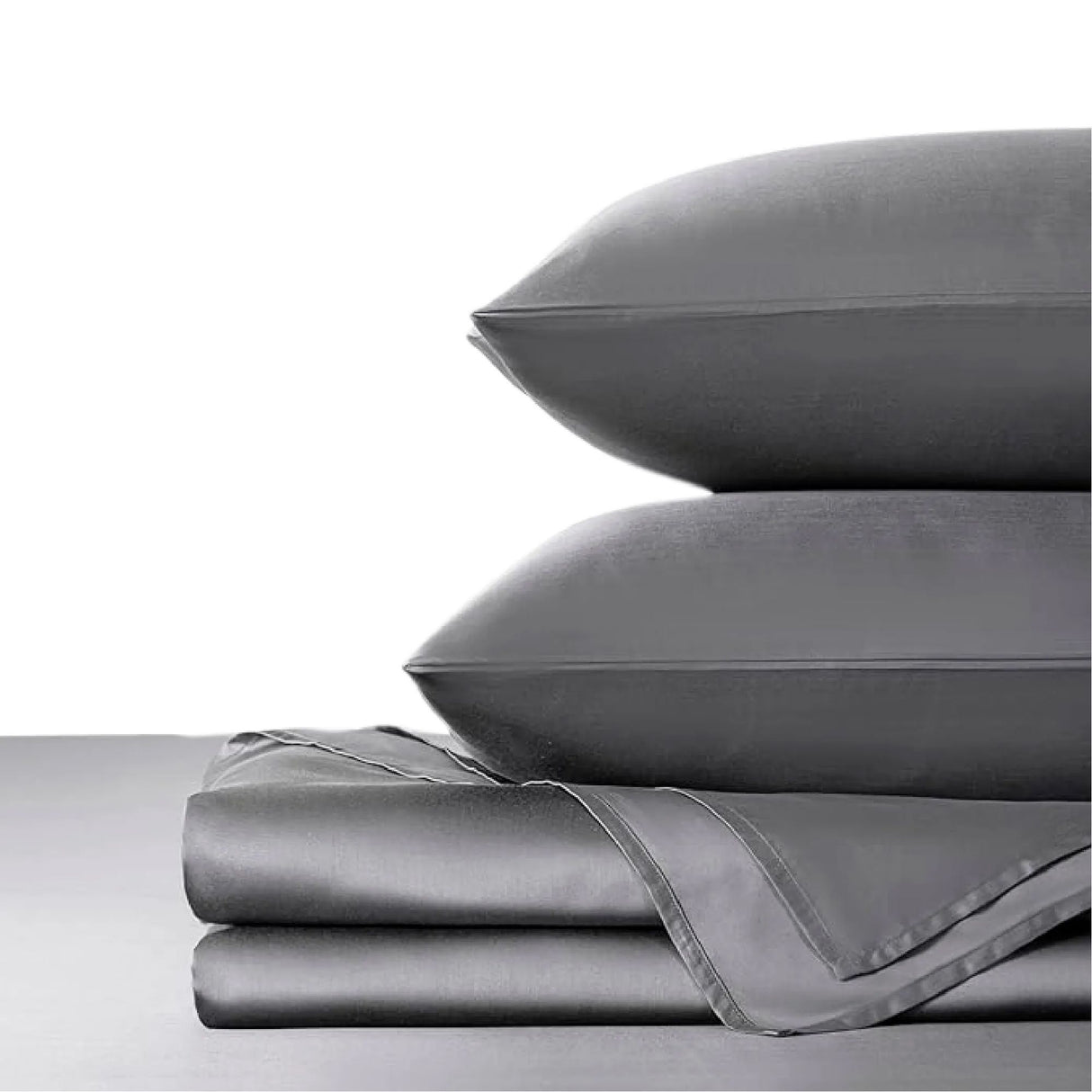 Sabana Bamboo Gris Oscuro 110x160cm Fondo Entero de 230 Hilos - SABANAS | Bylmo