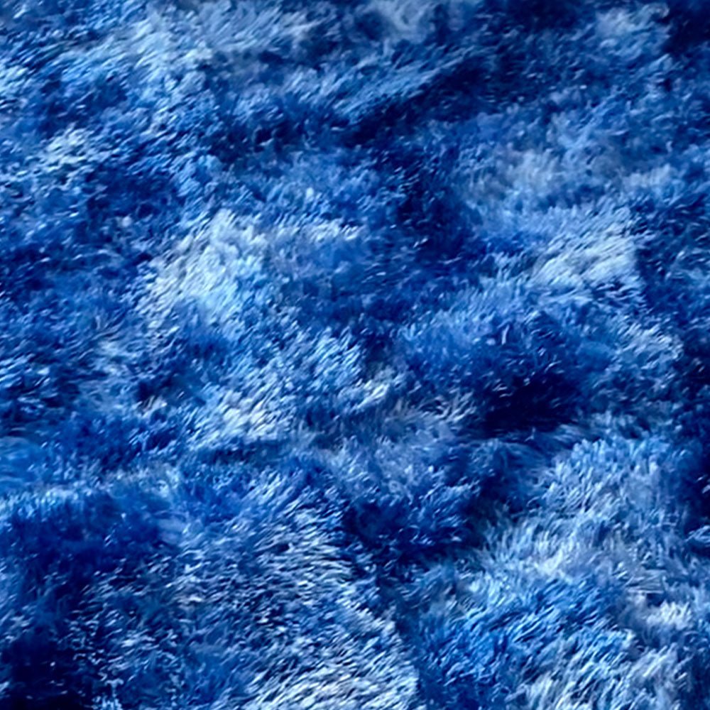 Tapete de Sala Terciopelo Azul Oscuro y Blanco 100x150cm Fondo Entero - TAPETES Y ALFOMBRAS | Bylmo