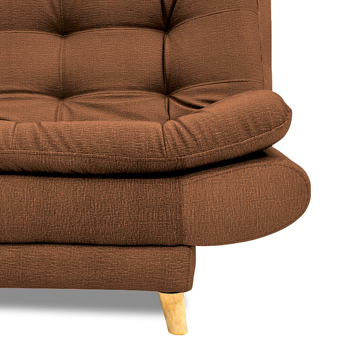 Sofacama Damasco Cafe Oscuro 185x40cm De Cuatro Puestos Reclinable Con 2 Cojines Decorativos - SOFAS Y POLTRONAS | Bylmo