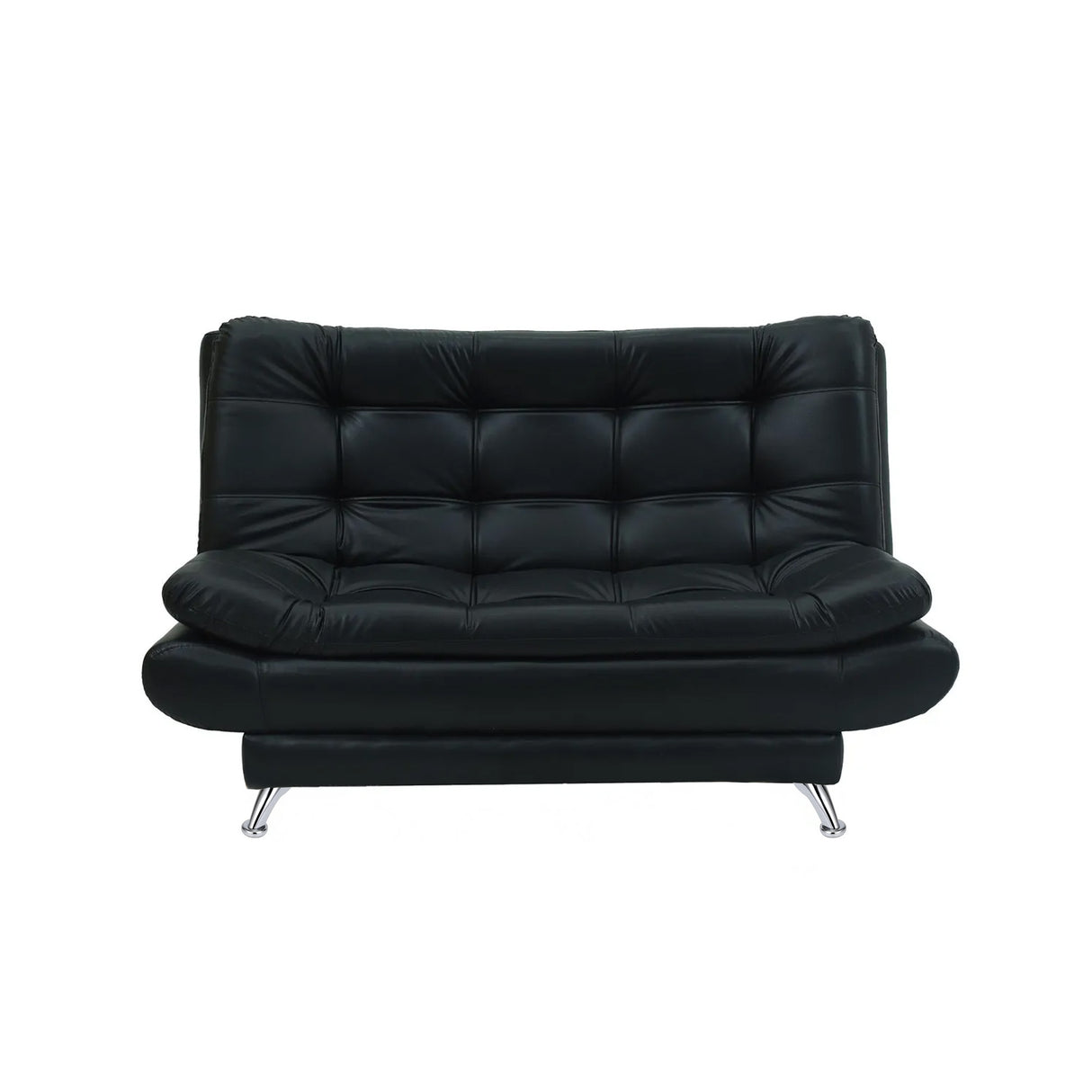 Sala Damasco Negro 150x40cm De Cuatro Puestos Con Sofacama Sillas Auxiliares y Puff - SOFAS Y POLTRONAS | Bylmo