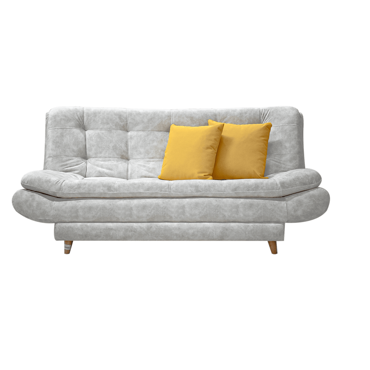 Sala Damasco Gris Claro 180x40cm De Cuatro Puestos Con Sofacama Sillas Auxiliares y Puff - SOFAS Y POLTRONAS | Bylmo