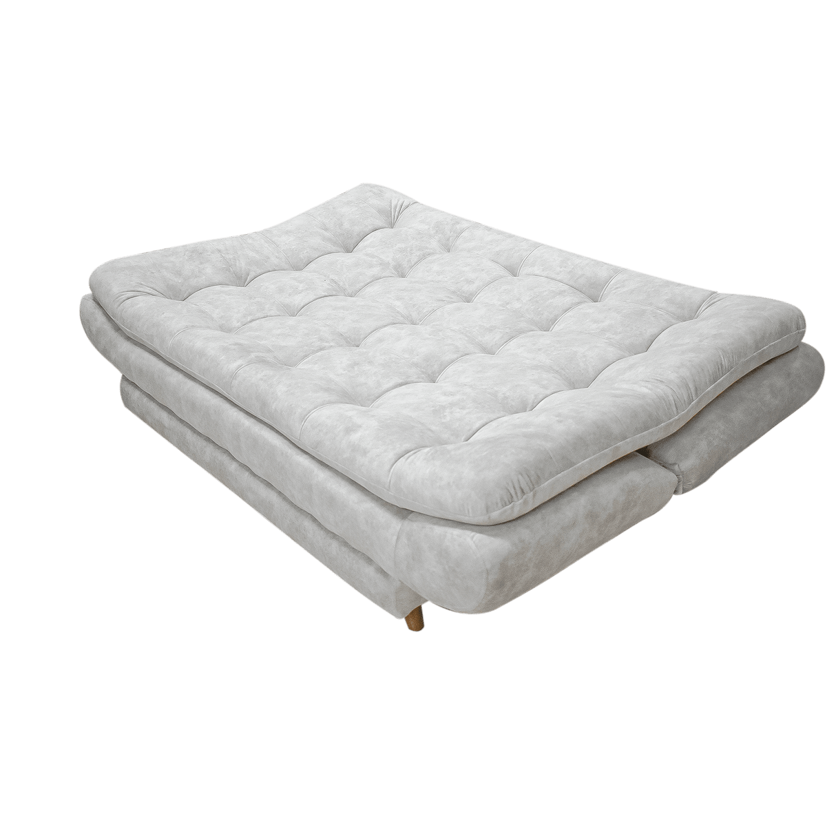 Sala Damasco Gris Claro 180x40cm De Cuatro Puestos Con Sofacama Sillas Auxiliares y Puff - SOFAS Y POLTRONAS | Bylmo