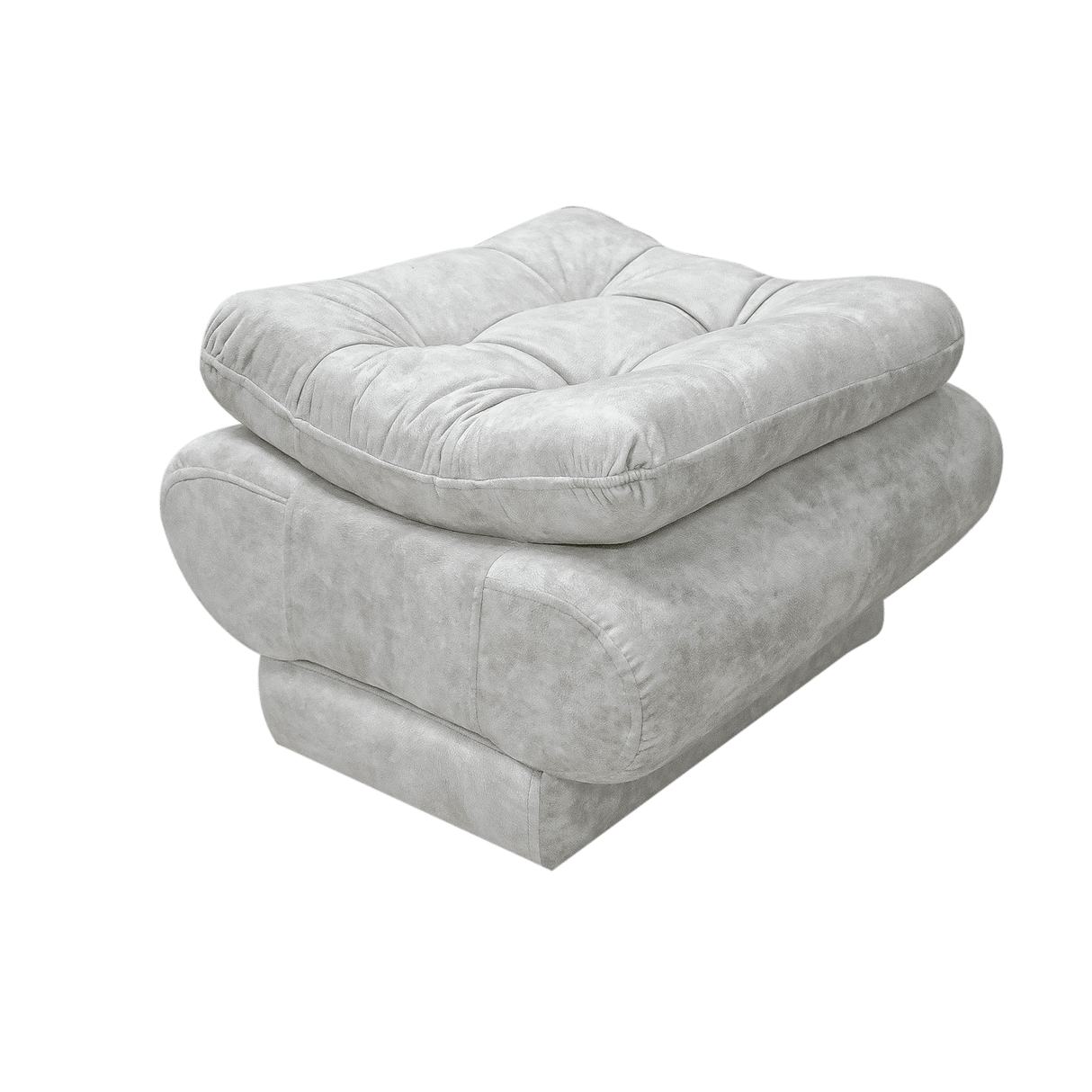 Sala Damasco Gris Claro 180x40cm De Cuatro Puestos Con Sofacama Sillas Auxiliares y Puff - SOFAS Y POLTRONAS | Bylmo