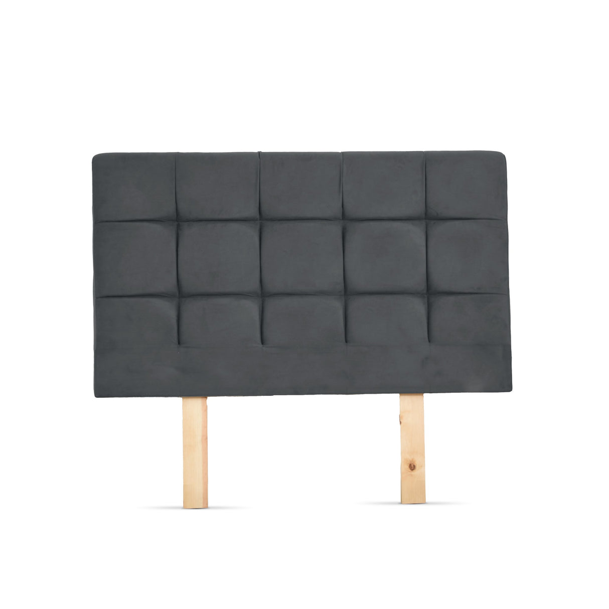 Cabecero Abullonado Brend Gris Natural 156x132cm Para Cama Doble - CABECEROS | Bylmo