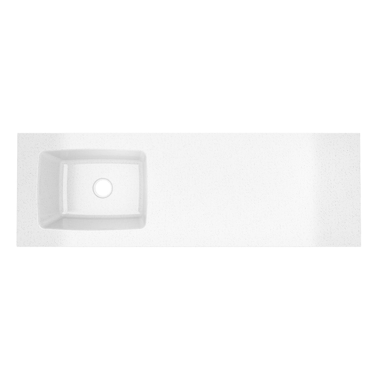 Cocina Modular Zafiro Blanco y Granito Perla 180x75cm Con Mesón y Sin Estufa - COCINAS | Bylmo