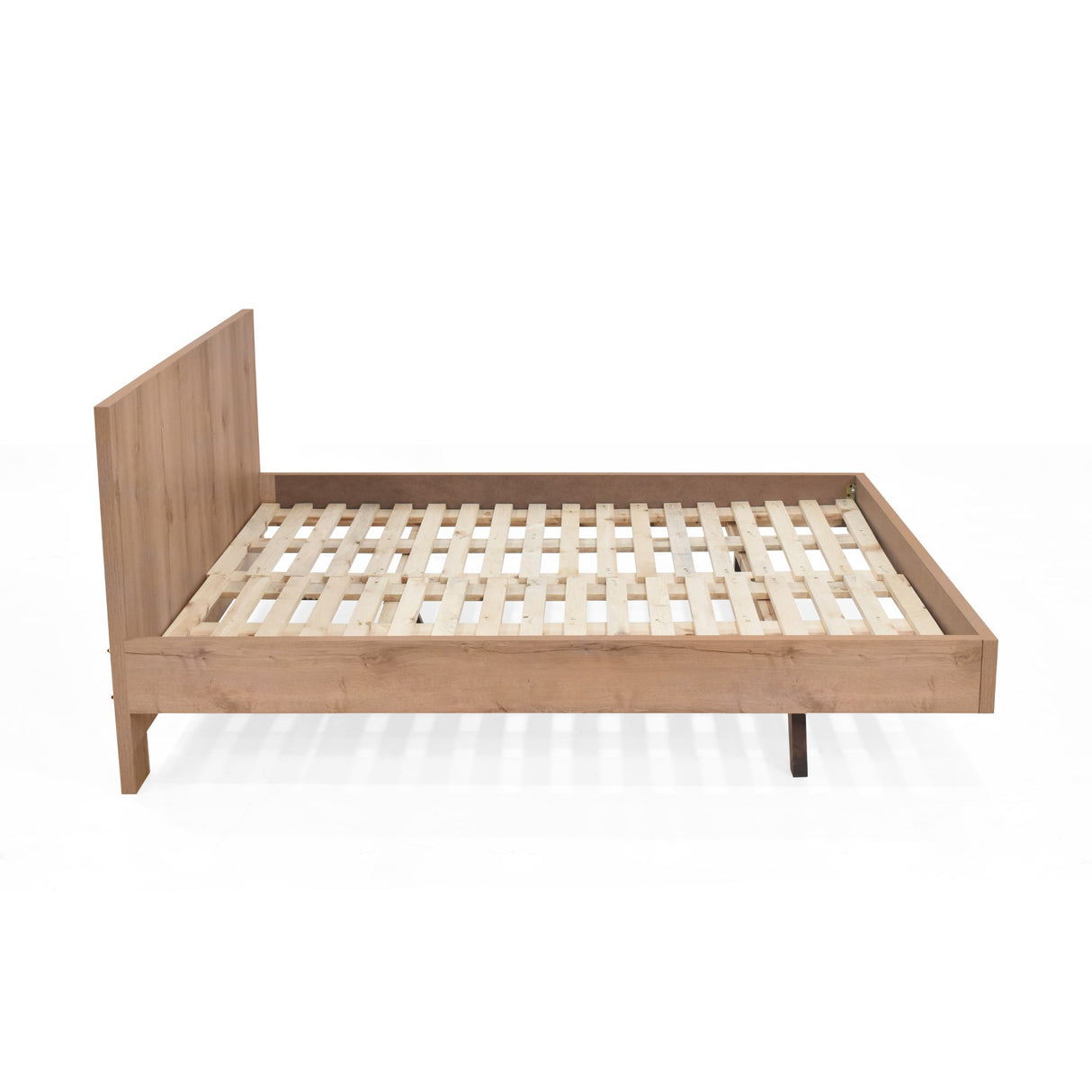 Cama Libia Mácula y Natural 146x90cm para Colchón Doble 140 X 190 Cm con Cabecero - CAMAS | Bylmo