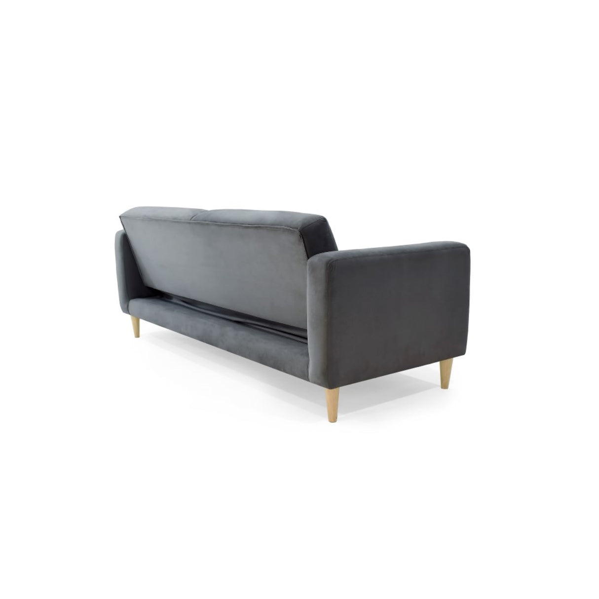 Sofacama Babilonia Gris 205x86cm de Tres Puestos Recinable con Apoya Brazos - SOFAS Y POLTRONAS | Bylmo