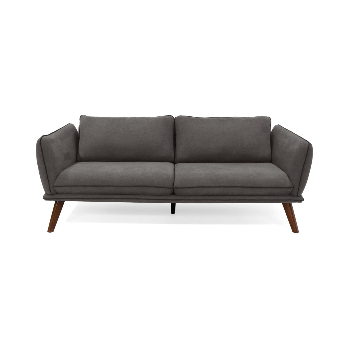 Sofá Hudson Gris 184x75cm de Tres Puestos con Apoya Brazos - SOFAS Y POLTRONAS | Bylmo
