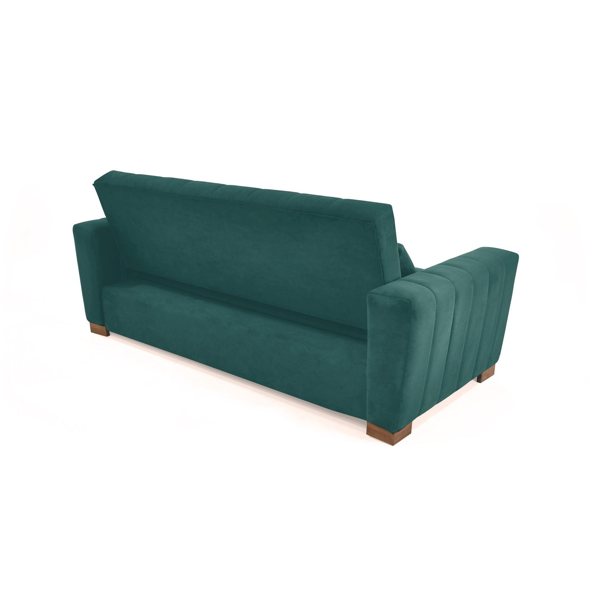 Sofacama Hannover Petróleo 210x85cm de Tres Puestos Recinable con Apoya Brazos - SOFAS Y POLTRONAS | Bylmo