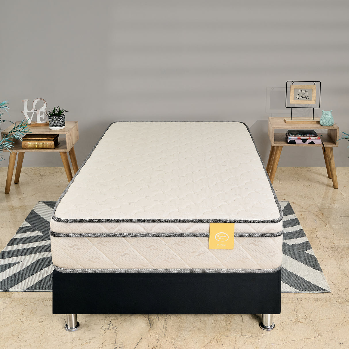 Colchón Firme Marsella New Beige Sencillo 100x190cm Ortopedico - COLCHONES | Bylmo