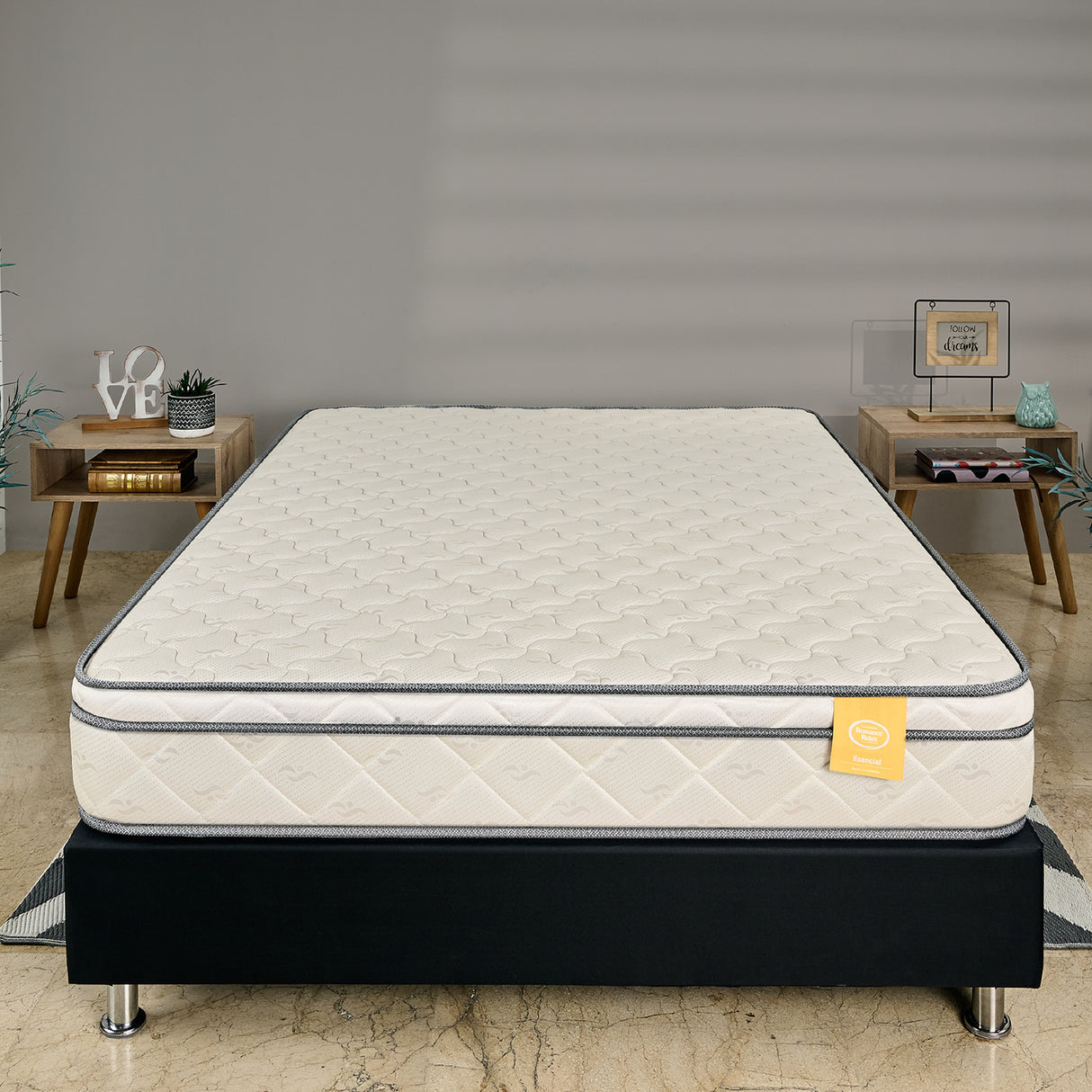 Colchón Firme Marsella New Beige Queen 160x190cm Ortopedico - COLCHONES | Bylmo