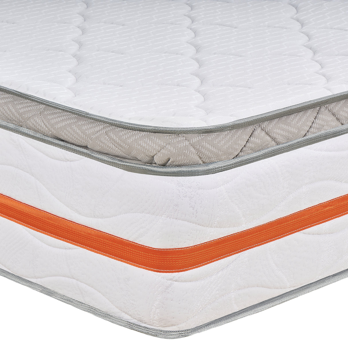 Colchón Firme Cromo Pro Blanco Semidoble 120x190cm Ortopedico con Pillow Sencillo - COLCHONES | Bylmo