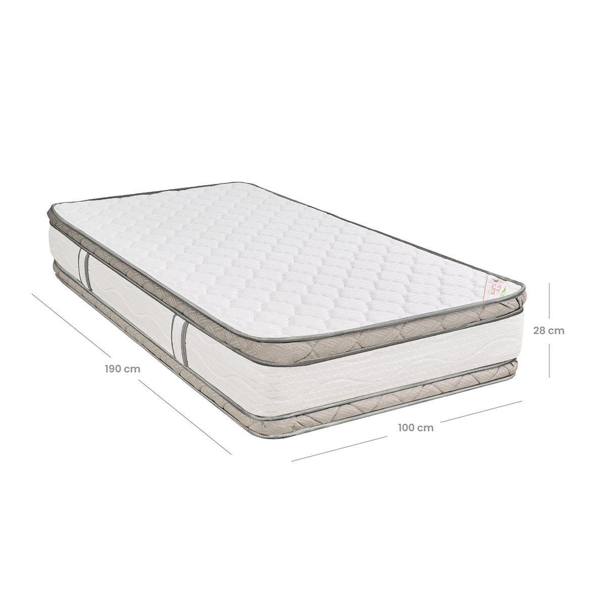 Colchón Firme Pedic Foam Blanco Sencillo 100x190cm Ortopedico con Pillow Doble - COLCHONES | Bylmo