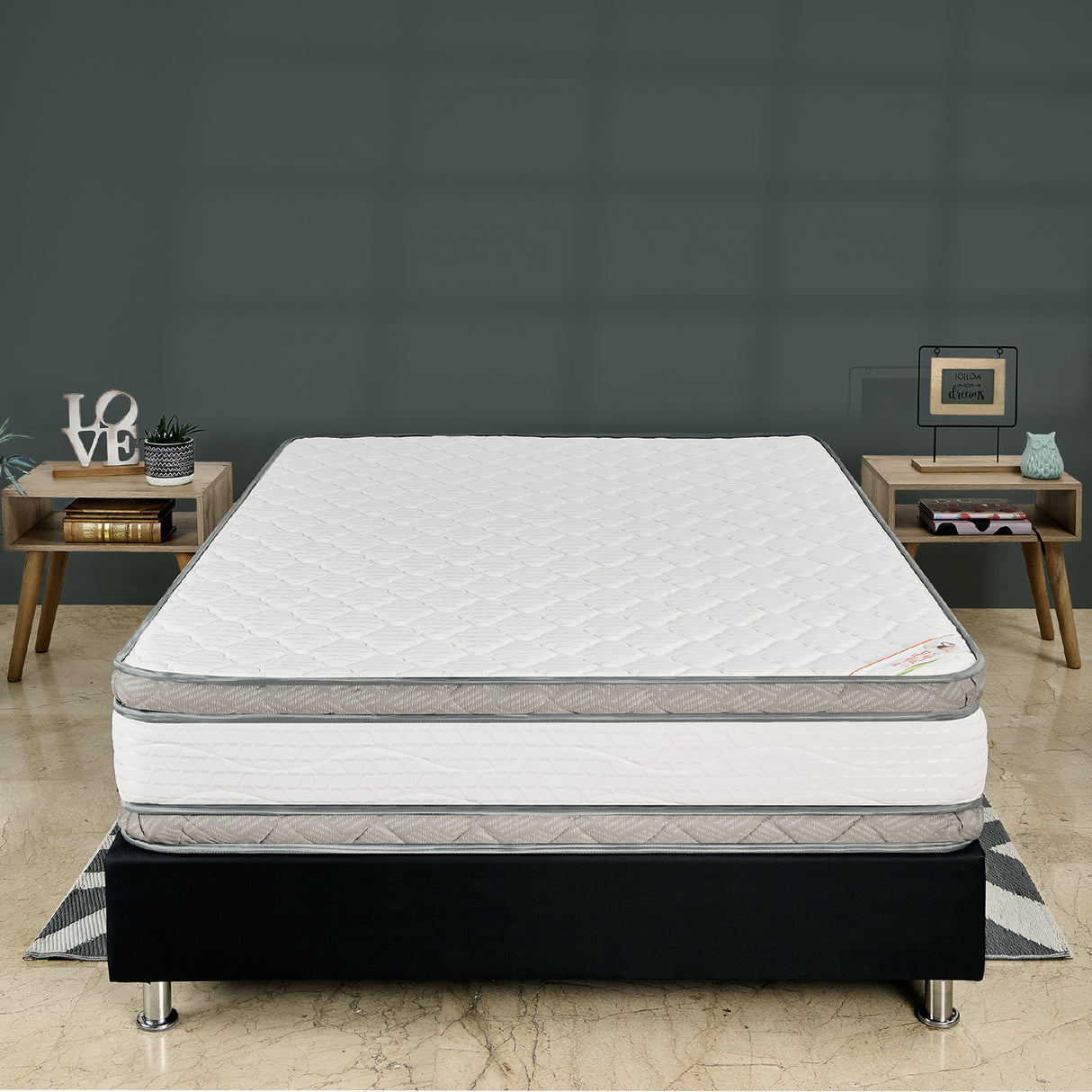 Colchón Firme Pedic Foam Blanco Queen 160x190cm Ortopedico con Pillow Doble - COLCHONES | Bylmo