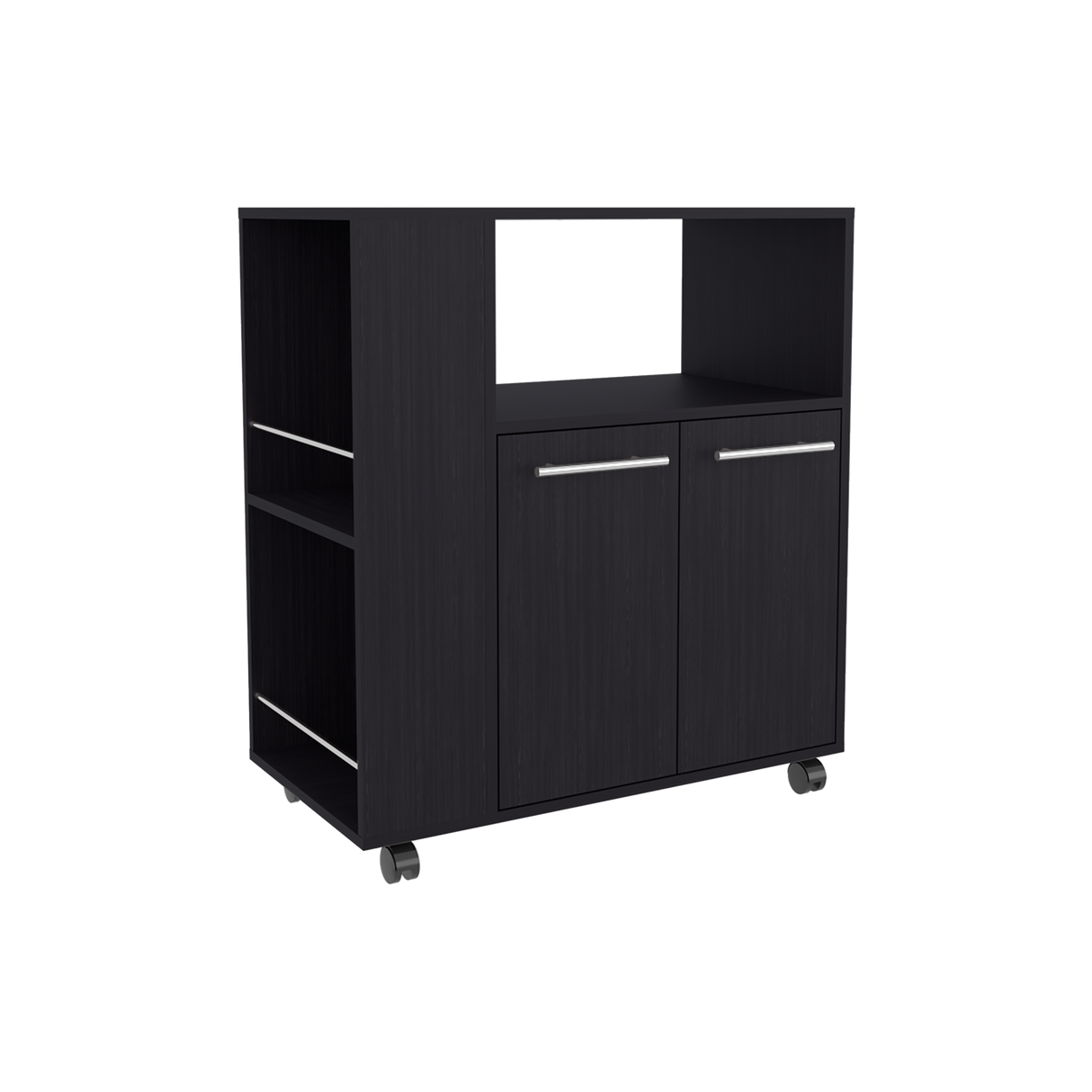 Mueble Microondas Eldon Wengue 75x83.4cm Con Ruedas - ALACENAS Y MUEBLES MICROONDAS | Bylmo