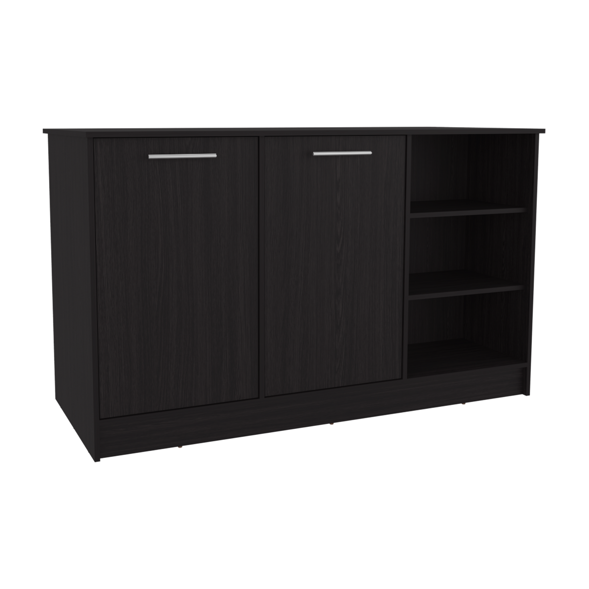 Isla de Cocina Ginger Wengue 150x90.6cm Con Seis Compartimientos - BARRAS Y MUEBLES AUXILIARES | Bylmo