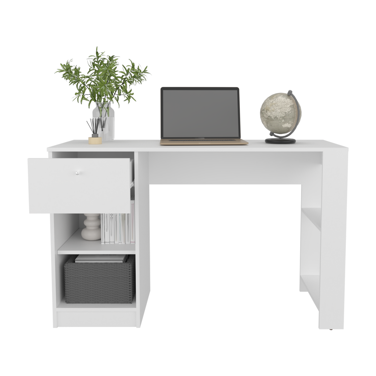 Escritorio Home Blanco 120.2x75.6cm con Un Cajón - ESCRITORIOS | Bylmo