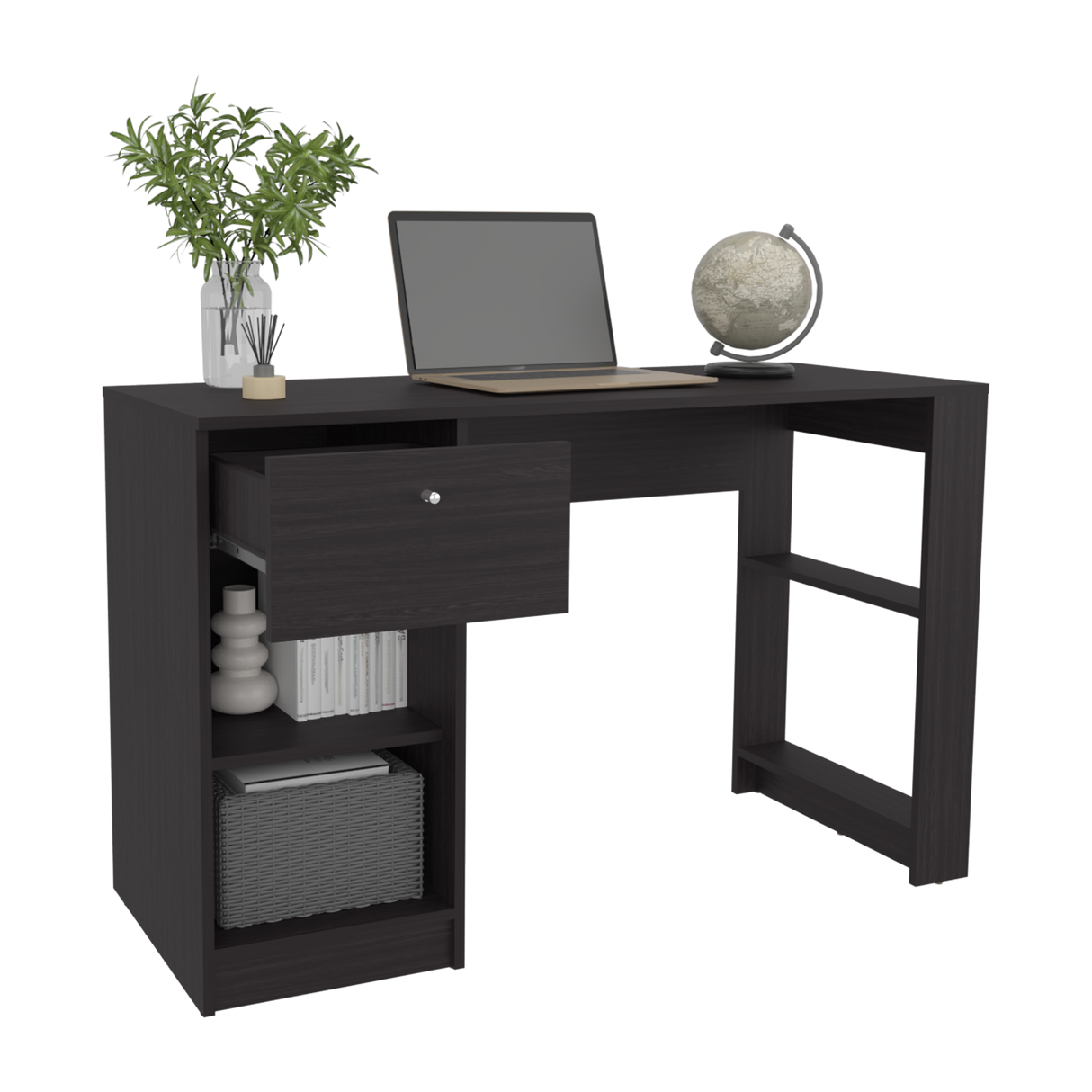 Escritorio Home Wengue 120.2x75.6cm con Un Cajón - ESCRITORIOS | Bylmo