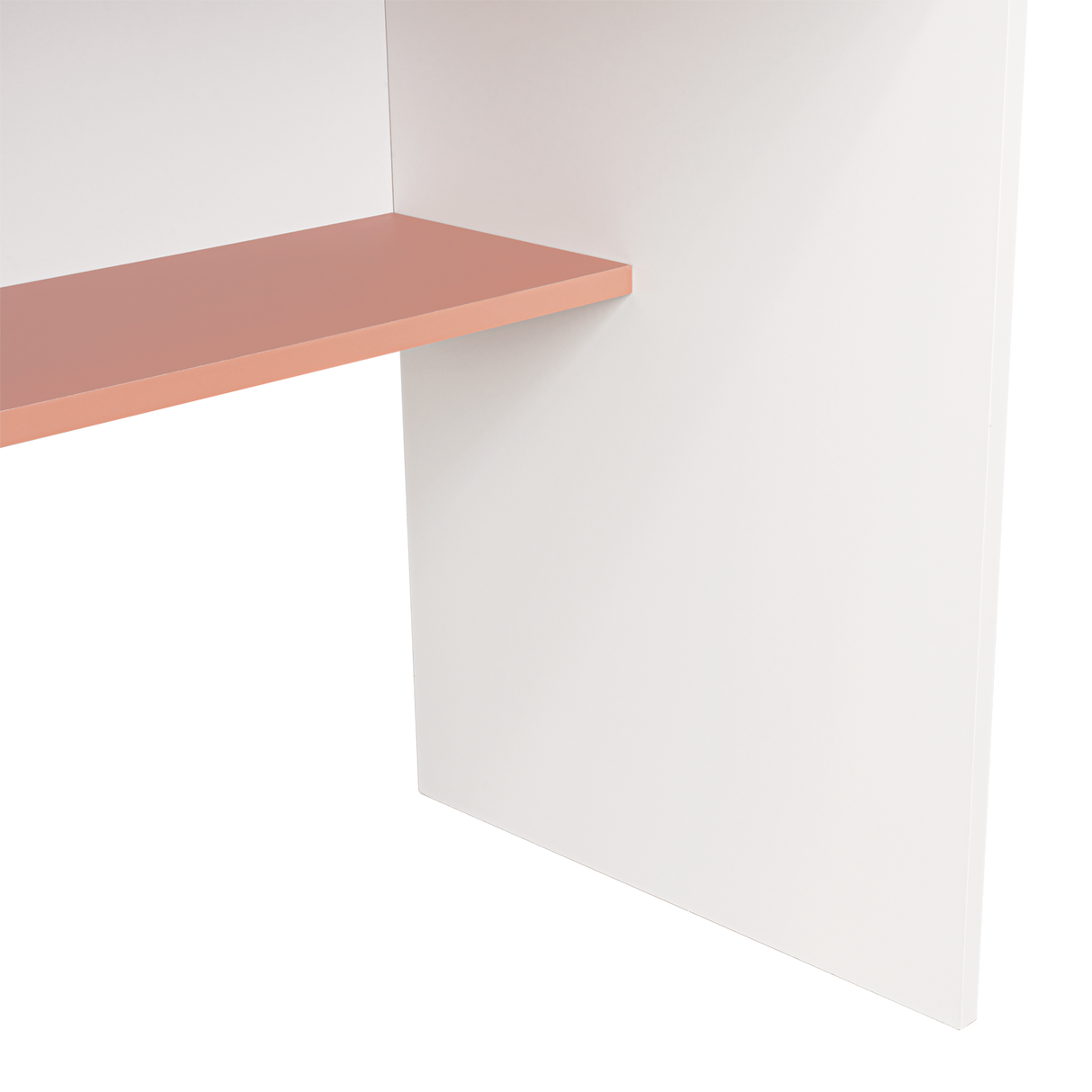 Escritorio Ohio Blanco y Arupo 80x73cm con Un Cajón - ESCRITORIOS | Bylmo