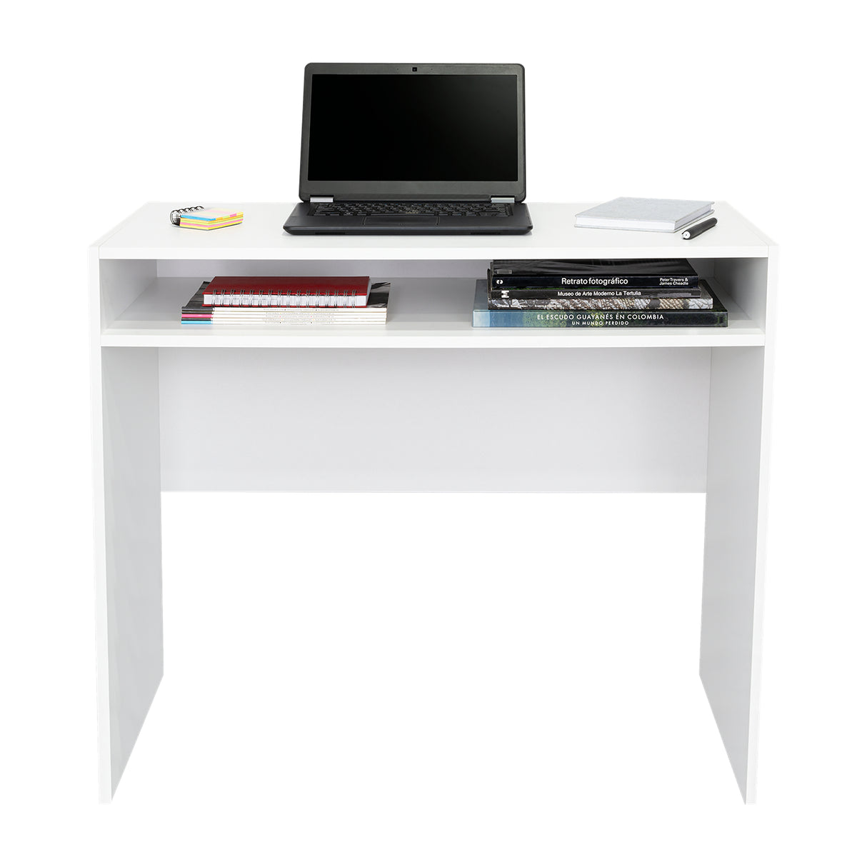 Escritorio Stella Blanco 89.2x77cm sin Cajones - ESCRITORIOS | Bylmo