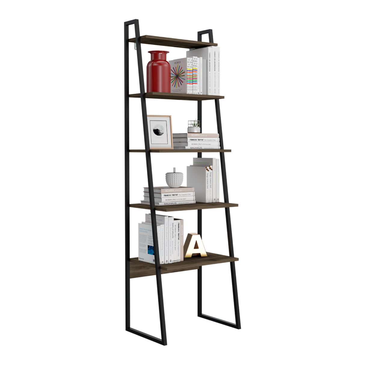 Biblioteca Escalera Soho Bellota 54.8x177.4cm con Cuatro Compartimientos - BIBLIOTECAS Y ESTANTERIAS | Bylmo