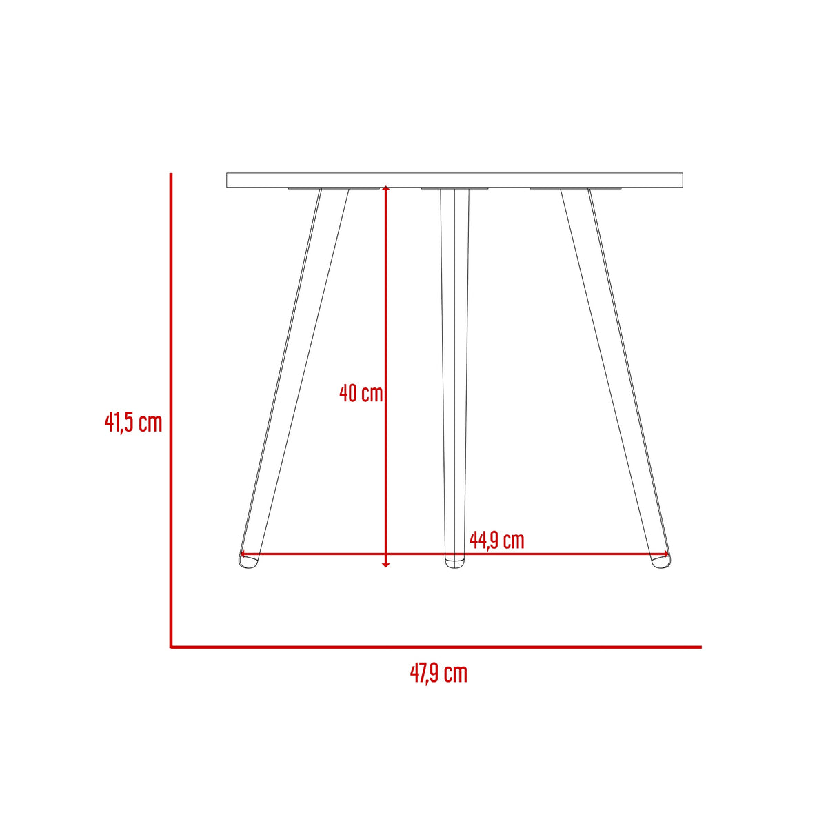 Mesa Auxiliar Toledo Blanco 47.9x41.2cm Ovalado con Un Compartimiento - MESAS AUXILIARES | Bylmo