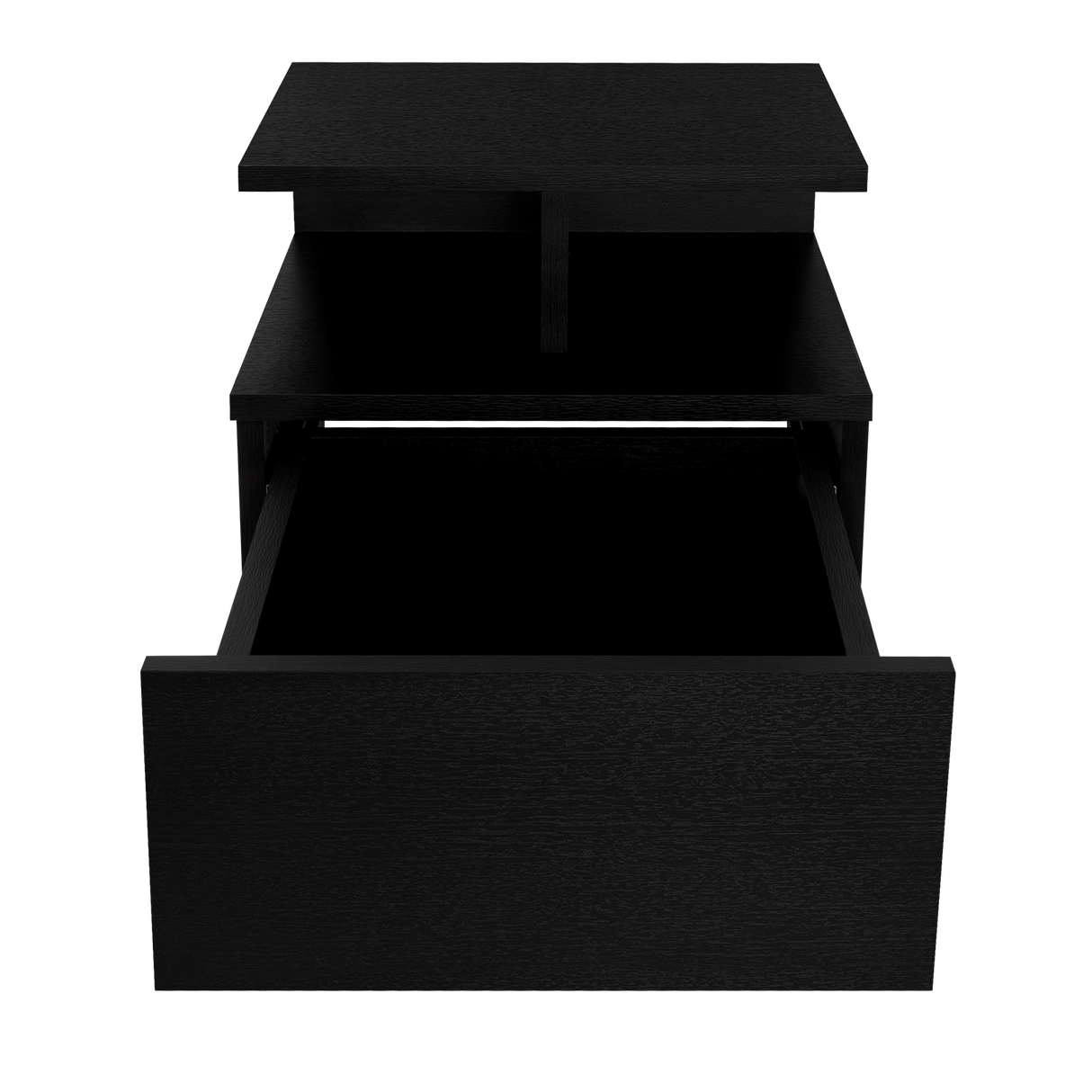 Mesa de Noche Flotante Wengue 35.6x29.5cm con Un Cajón - MESAS DE NOCHE | Bylmo