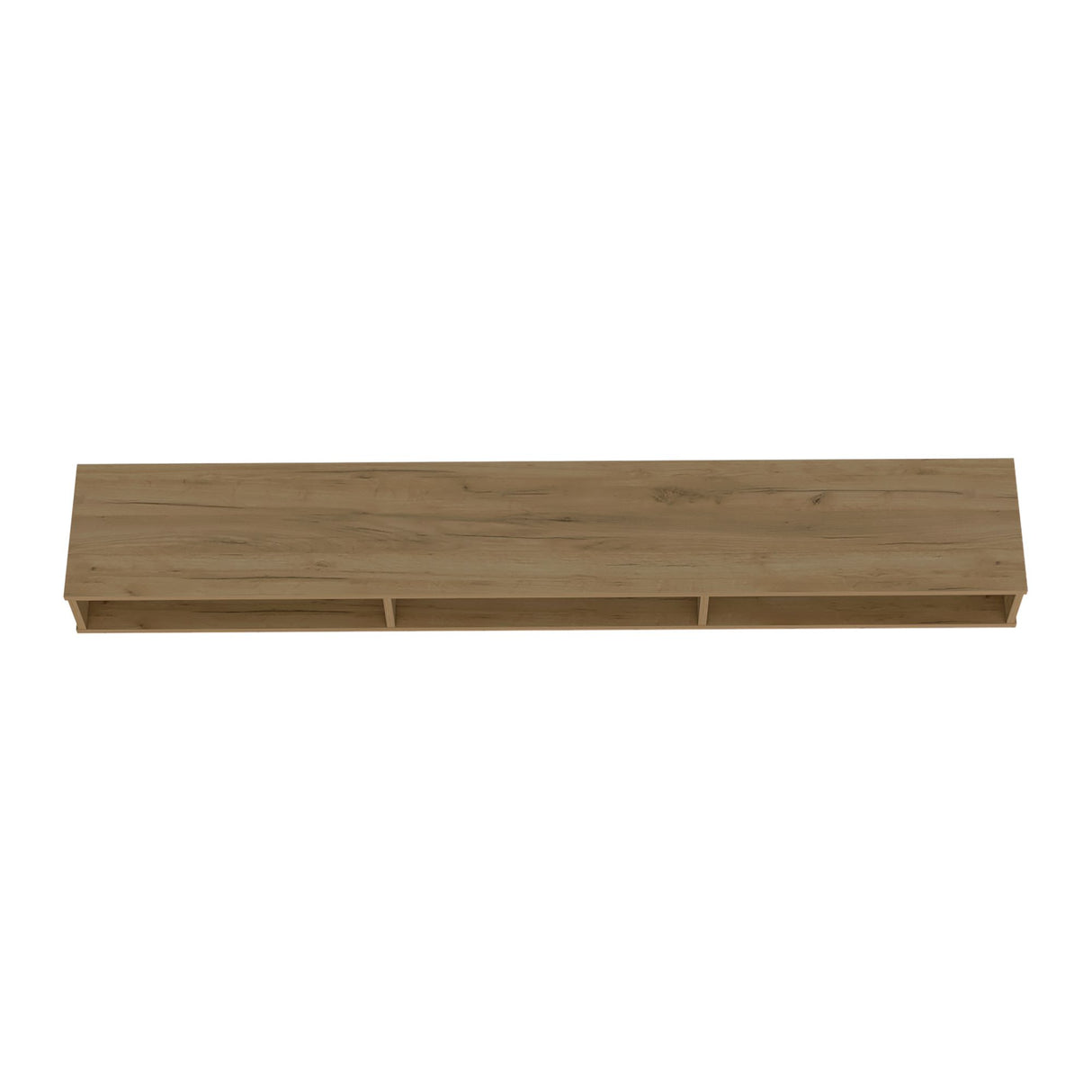 Rack de TV Flotante Luft Fresno 180x15cm Para TV Hasta 75 Pulgadas con Ranuras para Cables - MUEBLES DE TV | Bylmo