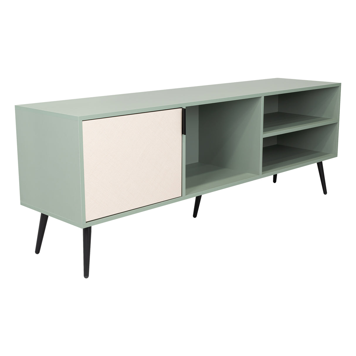 Rack de TV Vulcan Agave y Toquilla 160x58cm Para TV Hasta 65 Pulgadas con Ranuras para Cables - MUEBLES DE TV | Bylmo