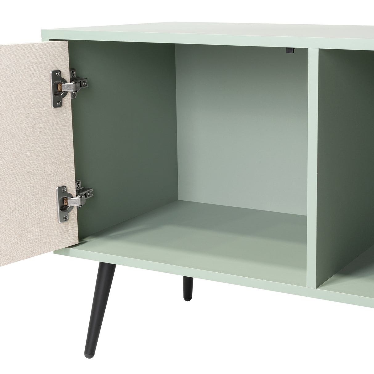 Rack de TV Vulcan Agave y Toquilla 160x58cm Para TV Hasta 65 Pulgadas con Ranuras para Cables - MUEBLES DE TV | Bylmo