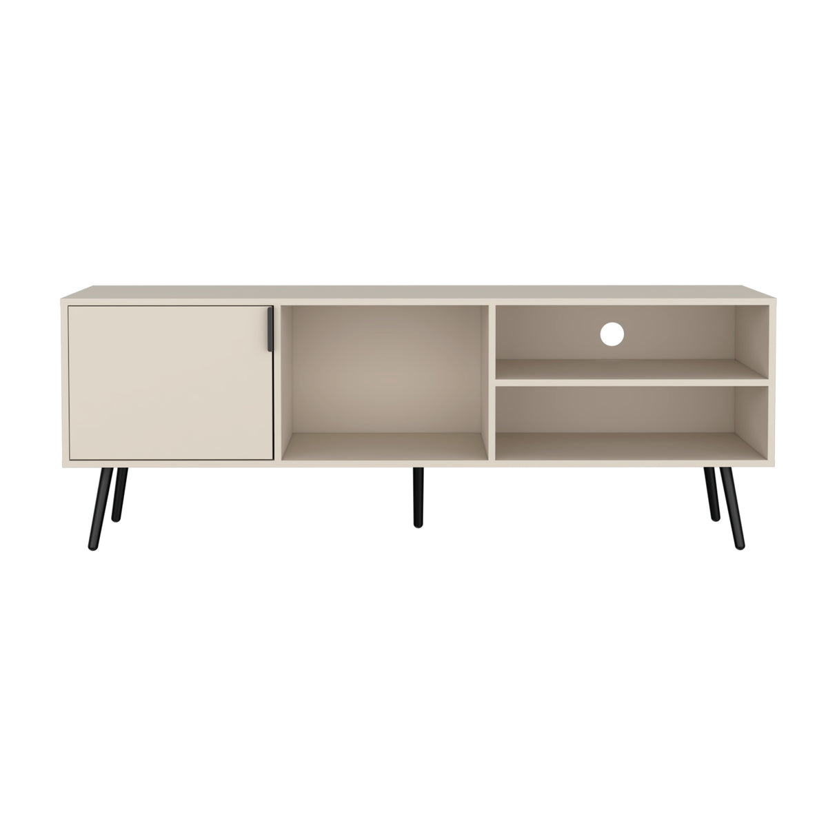 Rack de TV Vulcan Capri 160x58cm Para TV Hasta 65 Pulgadas con Ranuras para Cables - MUEBLES DE TV | Bylmo
