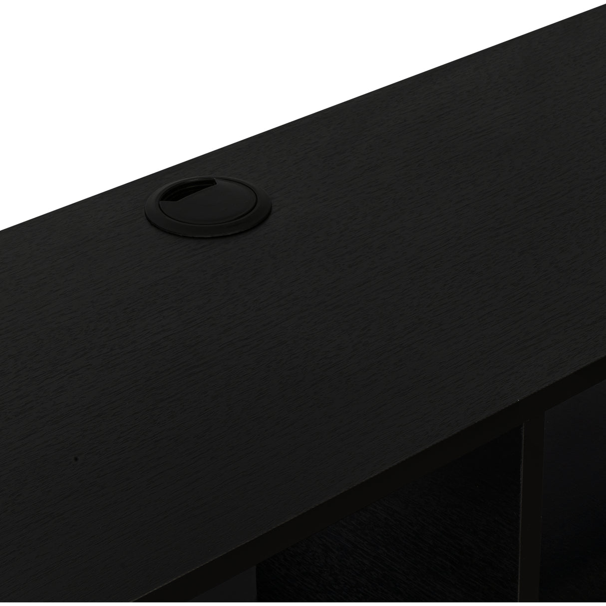 Rack de TV Flotante Wengue 150x26.5cm Para TV Hasta 65 Pulgadas con Ranuras para Cables - MUEBLES DE TV | Bylmo