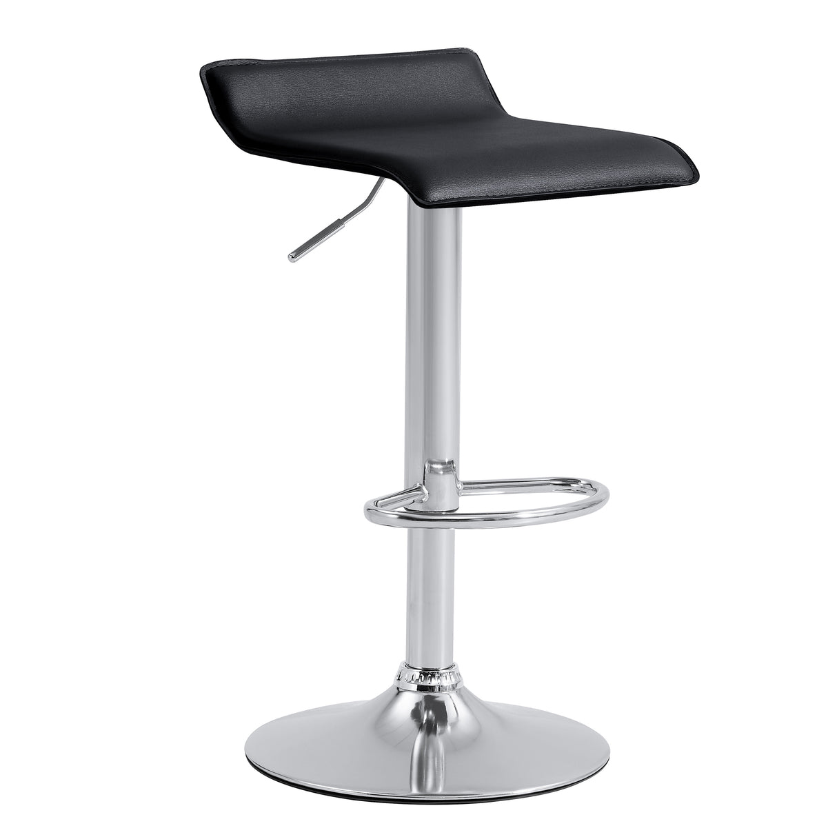 Set x 2 Sillas Bar Giratorias Recife Negro 39x64cm con Reposapiés - SILLAS Y BUTACOS | Bylmo