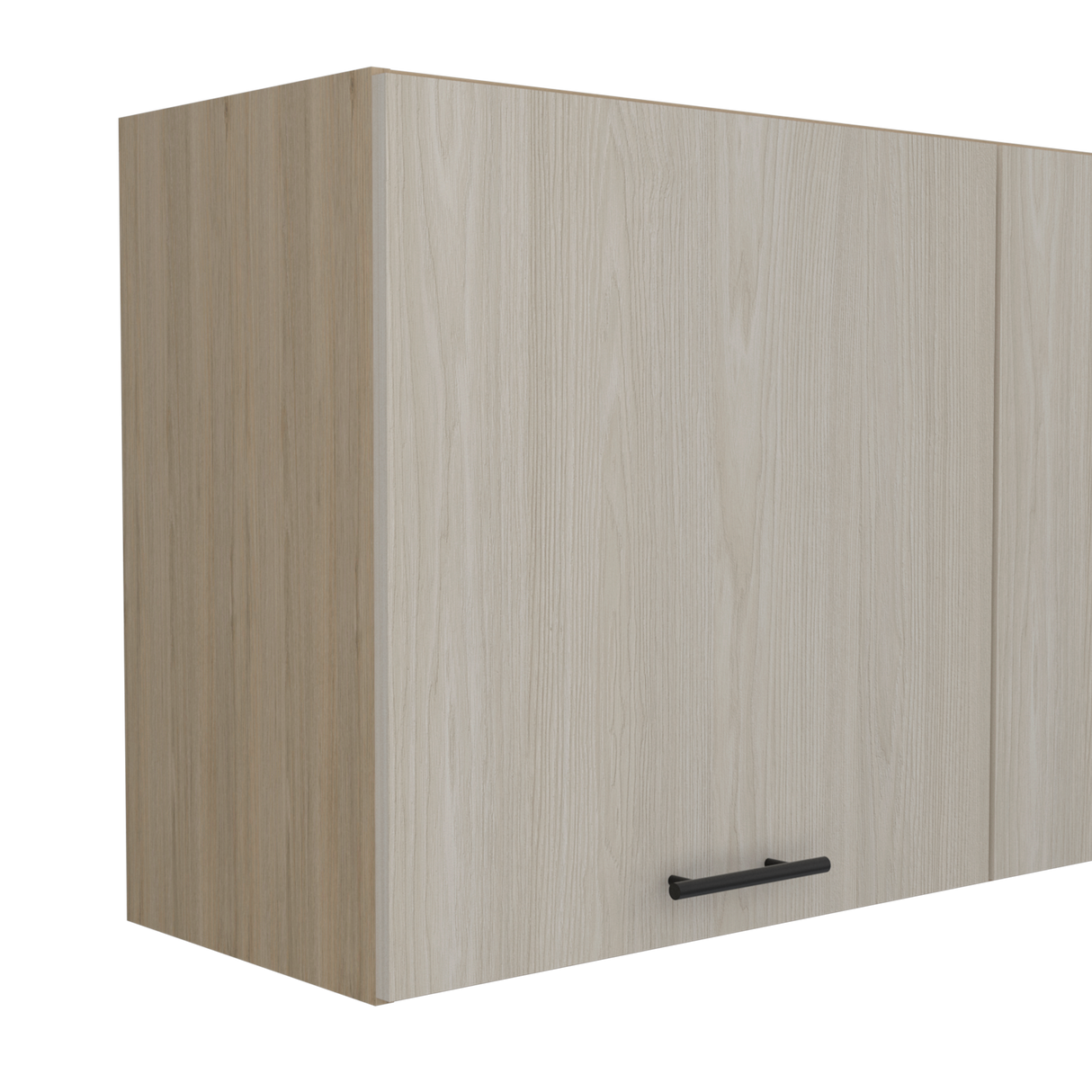 Mueble Superior de Cocina Gante Rovere y Niebla 180x60cm con Locero - MUEBLES SUPERIORES DE COCINA | Bylmo