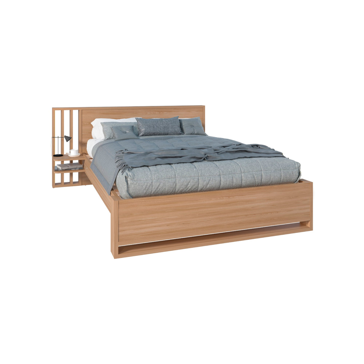 Cama Vance Fresno Europeo 179.9x86.6cm para Colchón Doble 140 X 190 Cm con Cabecero y Piecero - CAMAS | Bylmo