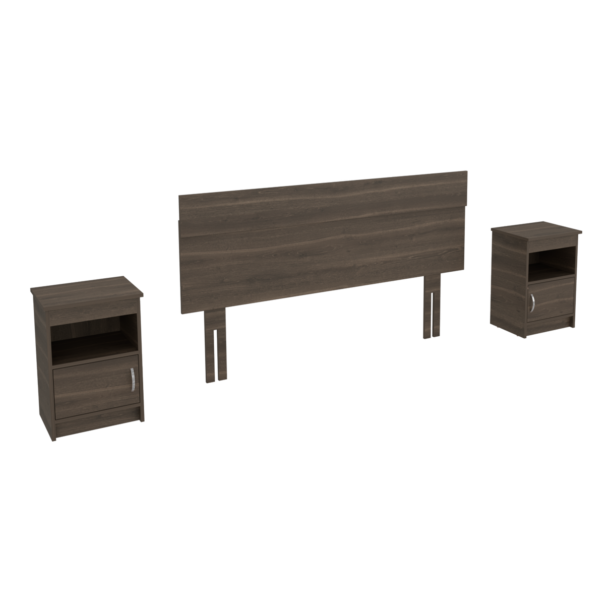 Combo Cabecero Lisboa Milan 90.2x158.6cm con Dos Mesas de Noche Para cama Doble - CABECEROS | Bylmo