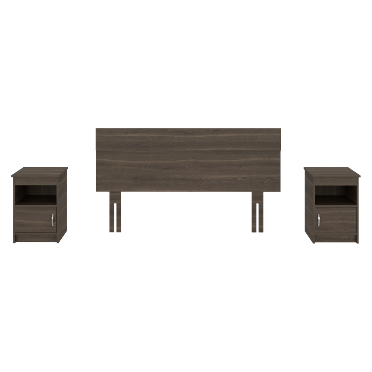 Combo Cabecero Lisboa Milan 90.2x158.6cm con Dos Mesas de Noche Para cama Doble - CABECEROS | Bylmo