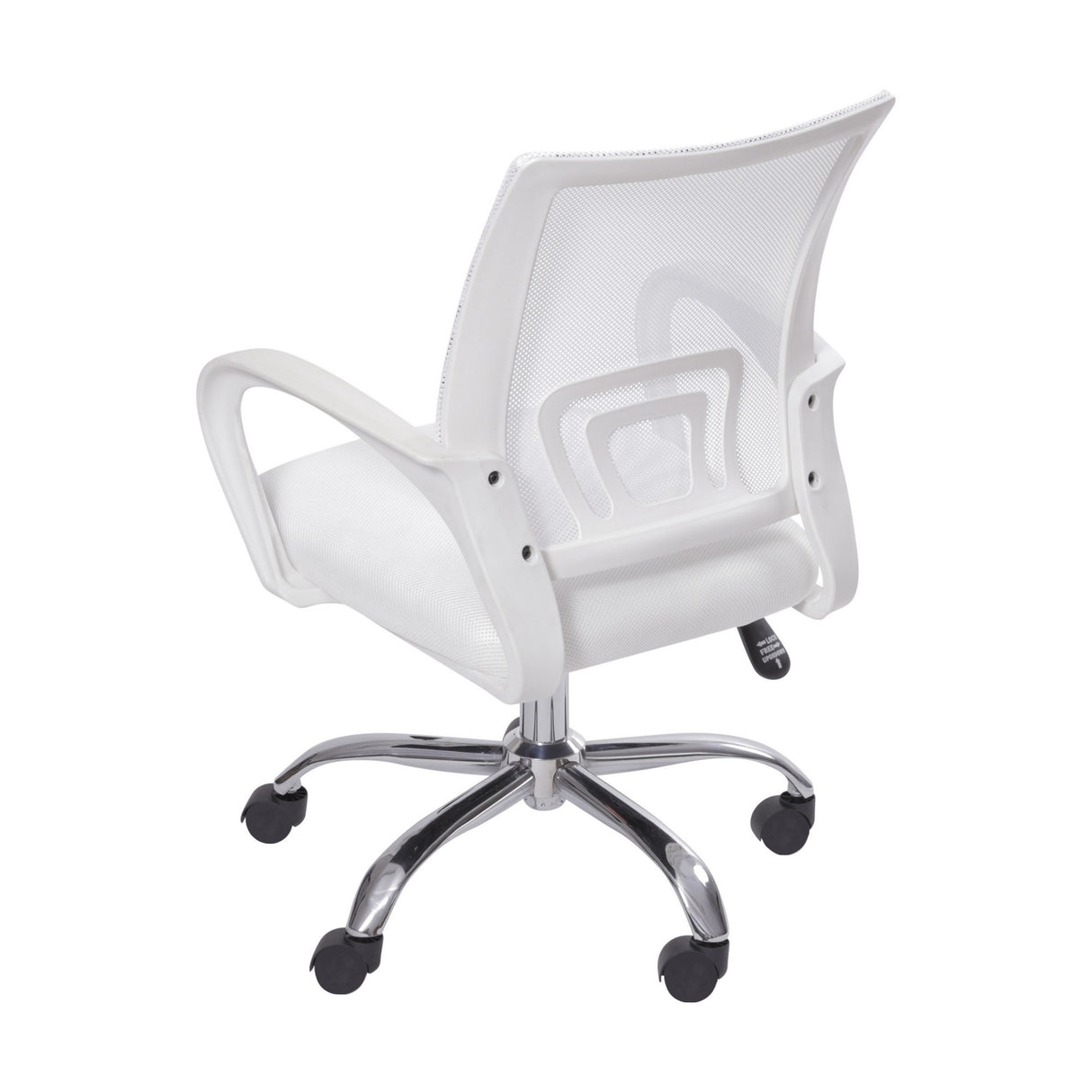 Silla de Oficina Tok Blanco 57x52cm Reclinable y Giratoria con Ruedas - SILLAS DE OFICINA | Bylmo