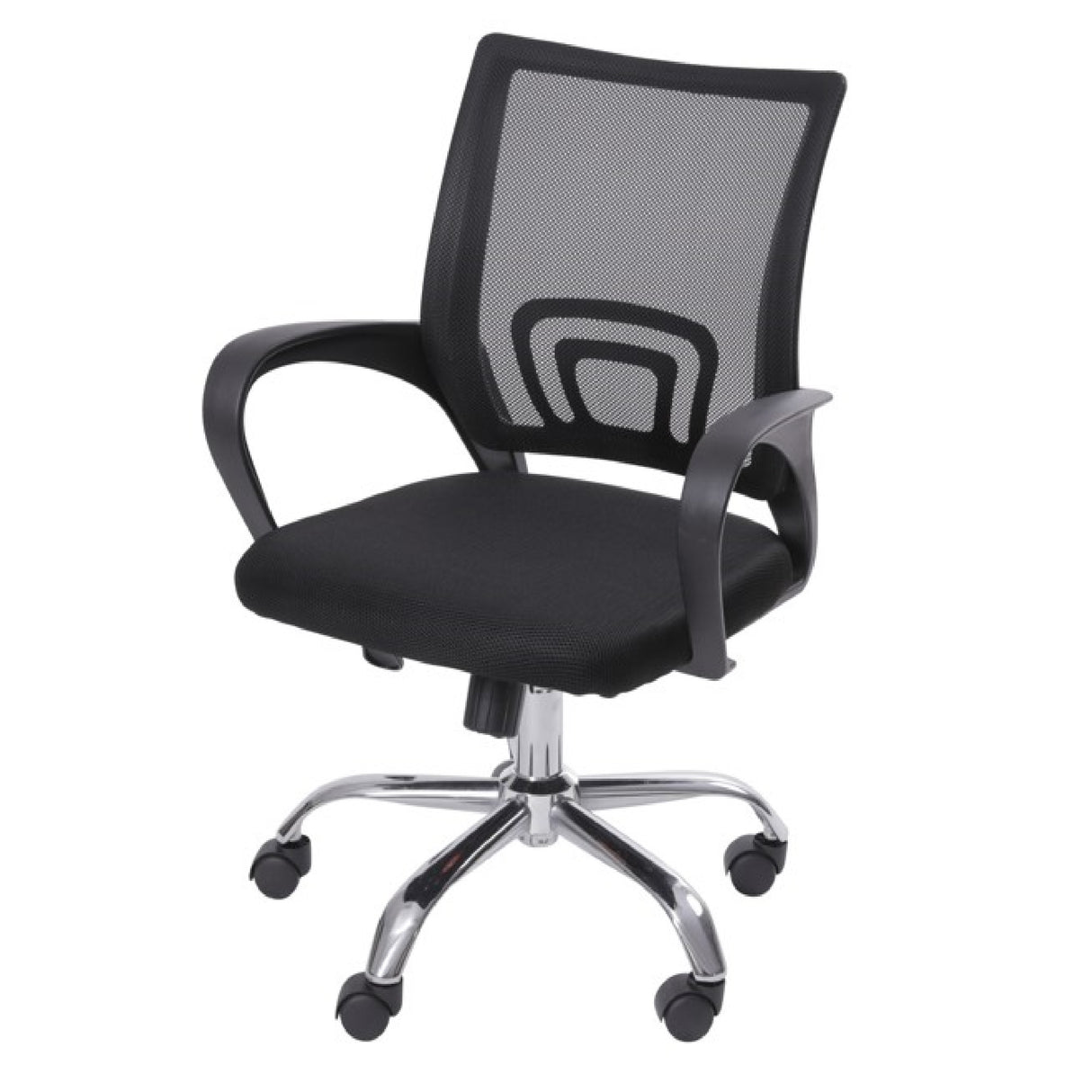 Set x 2 Sillas de Oficina Tok Negro 57x52cm Reclinable y Giratoria con Ruedas - SILLAS DE OFICINA | Bylmo
