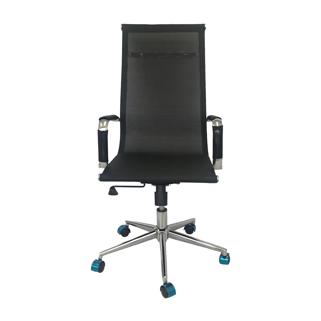 Set x 2 Sillas de Oficina Negro 61x47cm Reclinable y Giratoria con Ruedas - SILLAS DE OFICINA | Bylmo