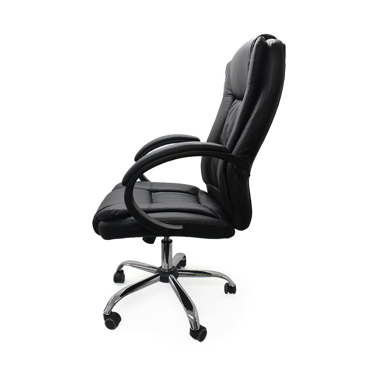 Silla de Oficina Monaco Negro 64x51cm Reclinable y Giratoria con Ruedas - SILLAS DE OFICINA | Bylmo
