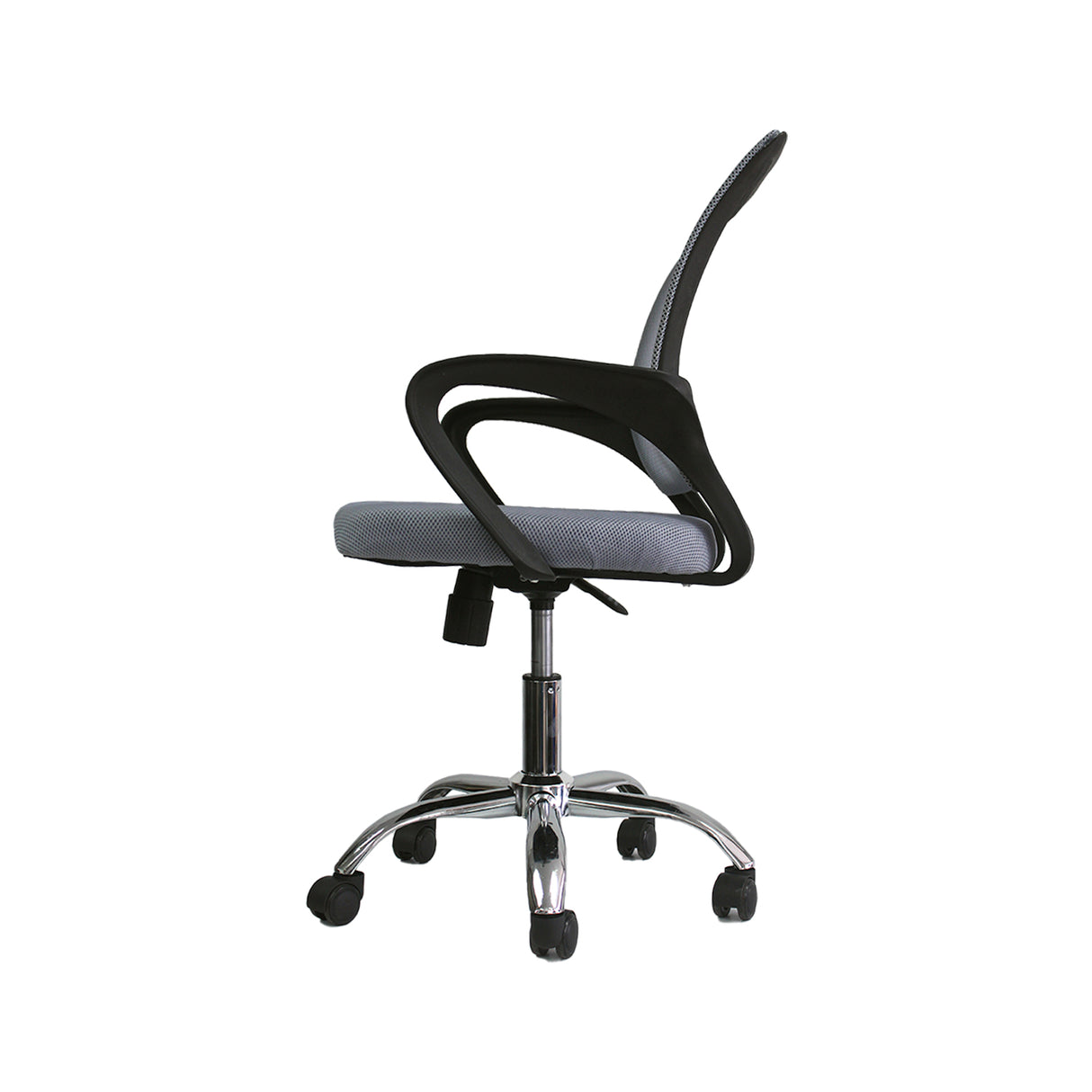 Silla de Oficina Tok Gris 57x52cm Reclinable y Giratoria con Ruedas - SILLAS DE OFICINA | Bylmo