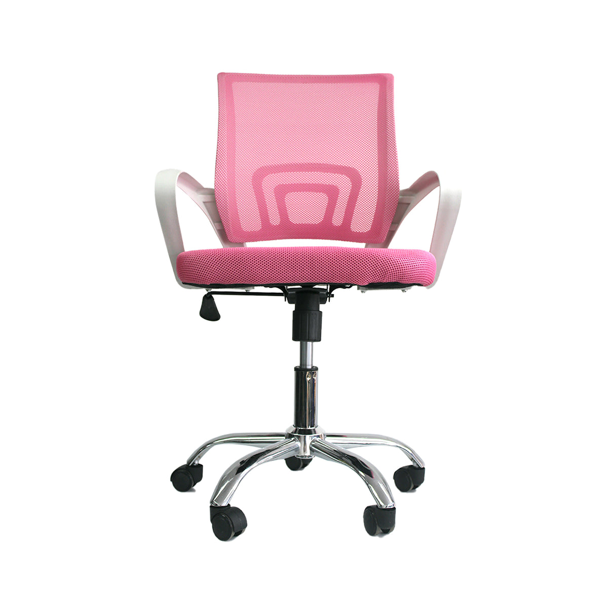 Silla de Oficina Tok Rosado 57x52cm Reclinable y Giratoria con Ruedas - SILLAS DE OFICINA | Bylmo