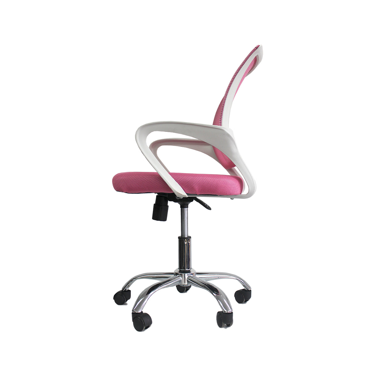 Silla de Oficina Tok Rosado 57x52cm Reclinable y Giratoria con Ruedas - SILLAS DE OFICINA | Bylmo