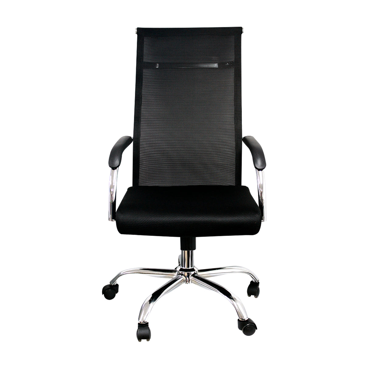 Silla de Oficina Roma Negro 56x52cm Reclinable y Giratoria con Ruedas - SILLAS DE OFICINA | Bylmo