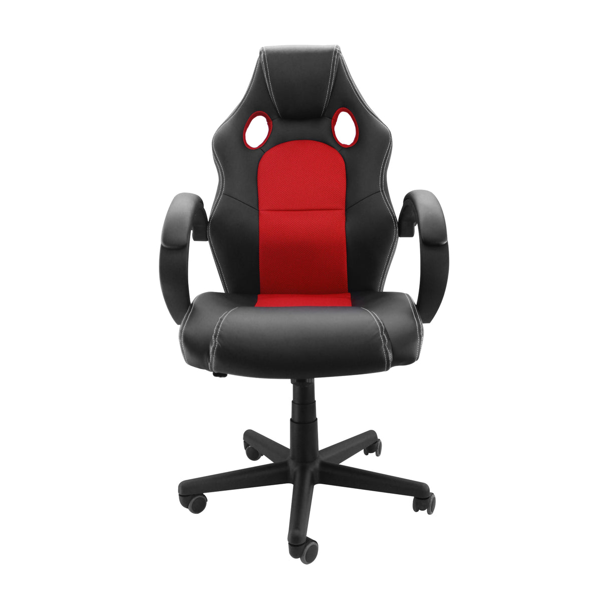 Silla Gamer Raptor Rojo 60x51cm Reclinable y Giratoria con Ruedas - SILLAS DE OFICINA | Bylmo
