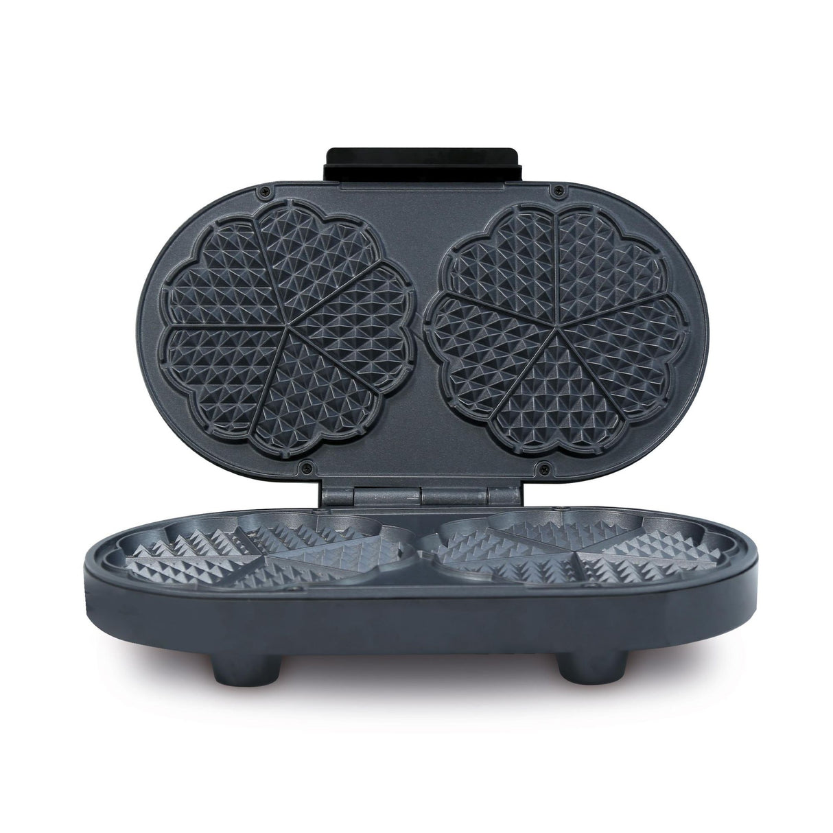 Waflera Negro 23.1x7.8cm de Dos Puestos con Luz Indicadora - SANDUCHERAS Y WAFLERAS | Bylmo